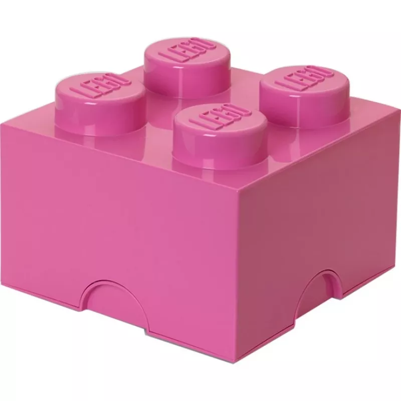 Storage Brick 4 LEGO 40031739 rožinis – plastikinis sukraunamas daiktadėžė smulkiems daiktams