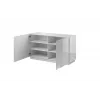 Cama Komoda 2D REJA baltas blizgus/baltas blizgus