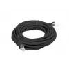 LANBERG tinklo kabelis Cat6 U/UTP RJ-45 į RJ-45, 5 m, juodas, CCA laidininkai, 250 MHz, 26 AWG