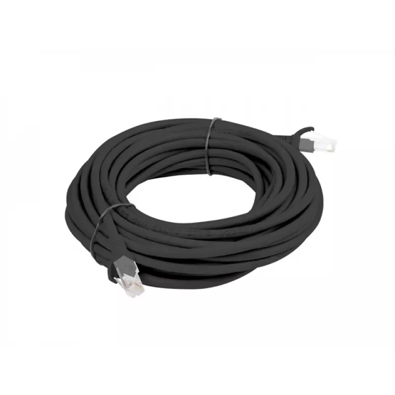 LANBERG tinklo kabelis Cat6 U/UTP RJ-45 į RJ-45, 5 m, juodas, CCA laidininkai, 250 MHz, 26 AWG