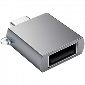 Satechi USB-C adapteris į USB 3.0, Space Gray – solidus dizainas ir aukšta kokybė – kompaktiškas dizainas - - - (179979)