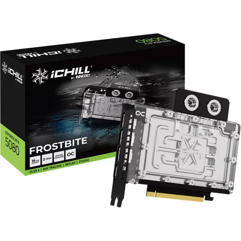 INNO3D iChill GeForce RTX 5080 FROSTBITE 16GB GDDR7 vaizdo plokštė