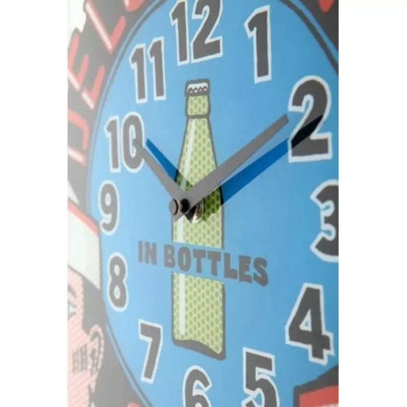 NeXtime klok 8167 Delux Diner, 43x43cm, Sieninis, Įvairiaspalvis