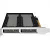 Mobilusis saugojimo stovas RAIDSONIC ToughArmor MB842MP-B — 2 nuimami lizdai M.2 NVMe diskams, PCIe 4.0 x16