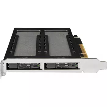 Mobilusis saugojimo stovas RAIDSONIC ToughArmor MB842MP-B — 2 nuimami lizdai M.2 NVMe diskams, PCIe 4.0 x16