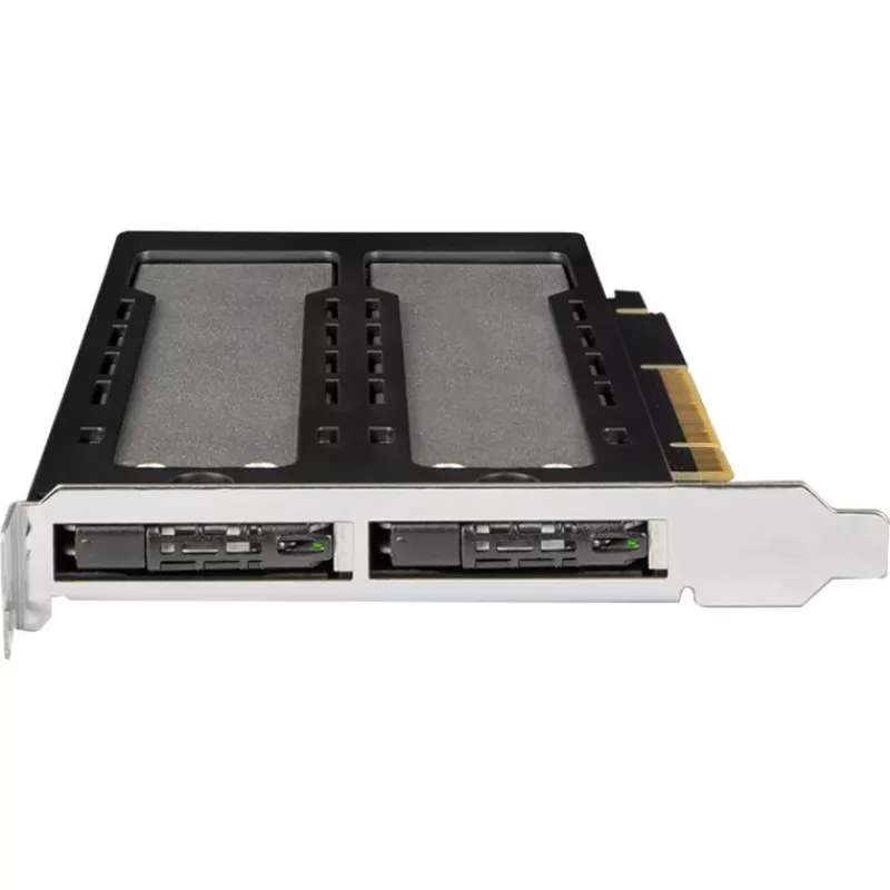 Mobilusis saugojimo stovas RAIDSONIC ToughArmor MB842MP-B — 2 nuimami lizdai M.2 NVMe diskams, PCIe 4.0 x16