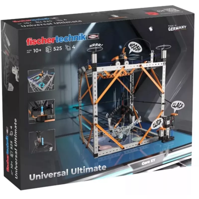 Mokomasis konstruktorius Fischertechnik Universal Ultimate 576102 — modulinės konstrukcinės dalys mokymuisi ir prototipų kūrimui