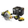 DeWALT DCS570P2-QW nešiojamas diskinis pjūklas 18,4 cm Sidabrinis, Geltonas 5500 RPM