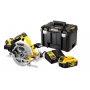 DeWALT DCS570P2-QW nešiojamas diskinis pjūklas 18,4 cm Sidabrinis, Geltonas 5500 RPM