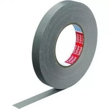 Audinio juosta Tesa 57230-00005 50 m x 19 mm pilka – medžiaginė lipni juosta remontui ir sandarinimui