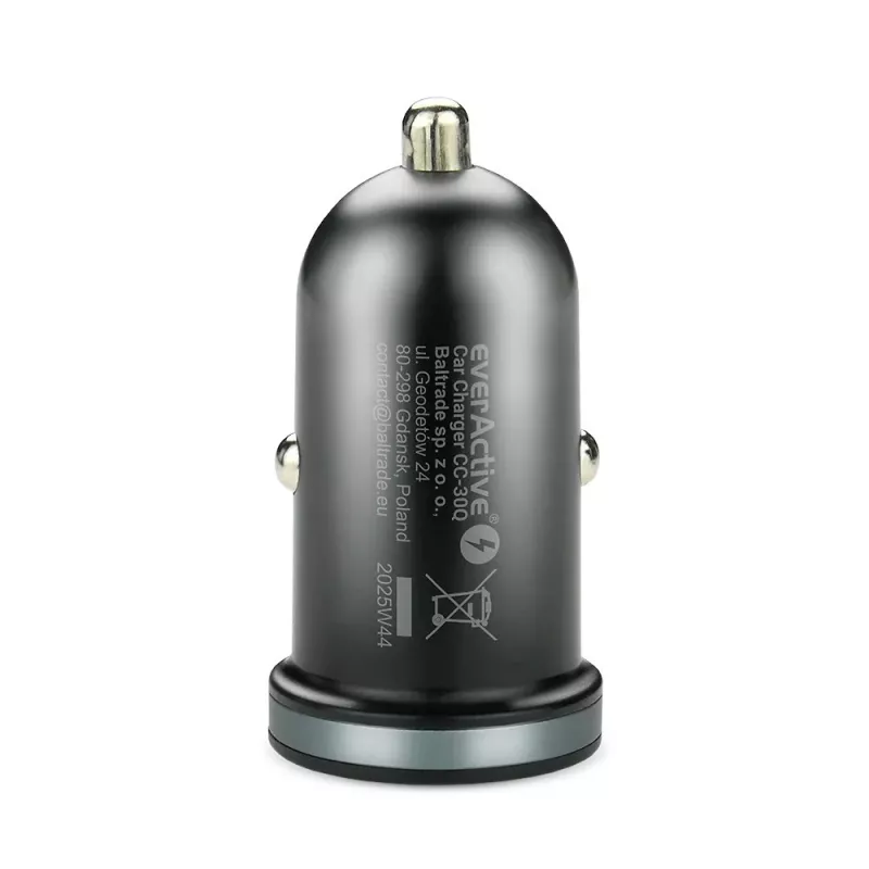 Automobilinis kroviklis everActive CC-30Q QC3.0 35W — 1x USB-A, 1x USB-C, greitasis krovimas