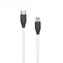 Silikono laidas USB Type-C – Lightning (baltas, 1 m)