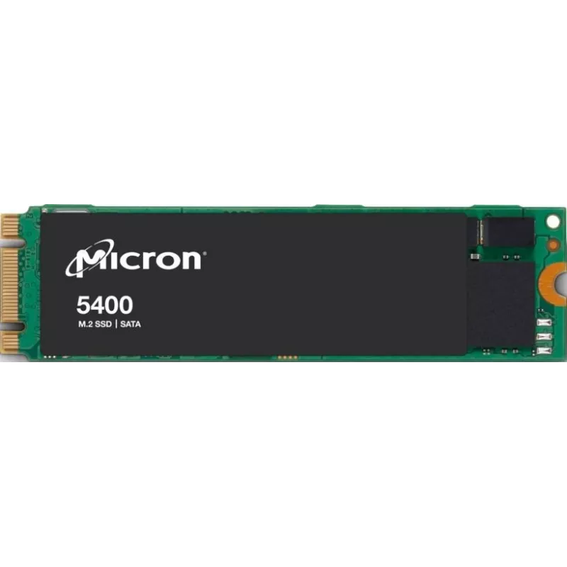 SSD M.2 SATA III Micron 5400 PRO 480 GB — 3D TLC, 6 Gbit/s, 95k/37k IOPS, hardware AES-256