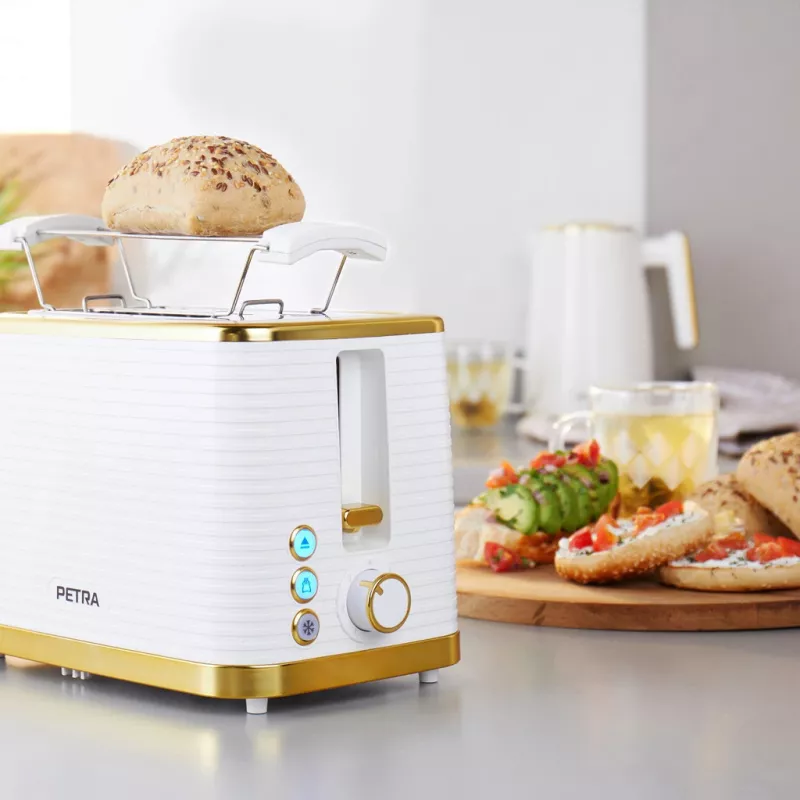 Mini krosnelė Petra PT5032WVDE 2 riekių, kompaktiška 2 lizdų elektrinė mini krosnelė