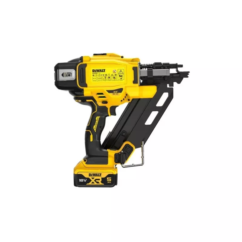 Vininis pistoletas DeWALT DCN930N-XJ 18V bevielis su kampine dėtuve, 2,8 mm, 5–90 mm kabės, 55 talpa