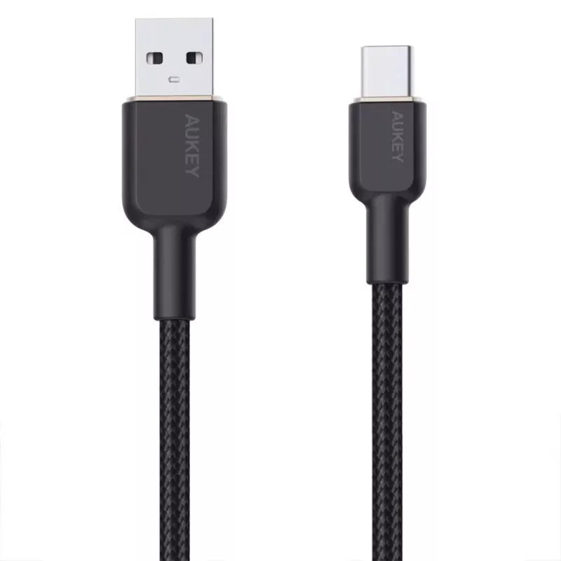 USB A į USB C laidas Aukey CB-NAC1, 1 m, pintas nailonas, USB PD 60W, USB 2.0