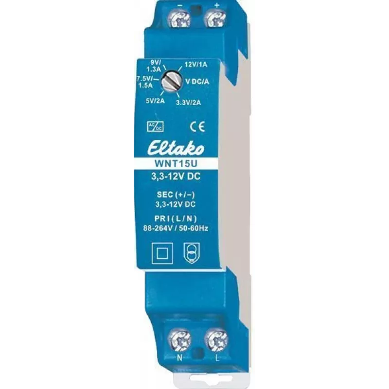 Sukamasis jungiklis Eltako 20000175, 1P, 230 V AC, 16 A, mėlynas, 18 mm pločio
