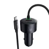 Mcdodo CC-0370 automobilinis įkroviklis, USB-C, Lightning, 120W, ištraukiami kabeliai