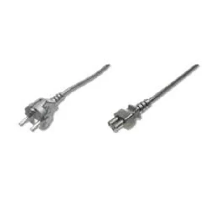Assmann maitinimo laidas. Schuko - C5 tėvas/motina. 1,2 m. H05VV-F3G 0,75 mm². juoda (AK-440115-012-S)