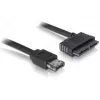 eSATAp / Micro SATA kabelis DeLOCK 84416 1m Juodas