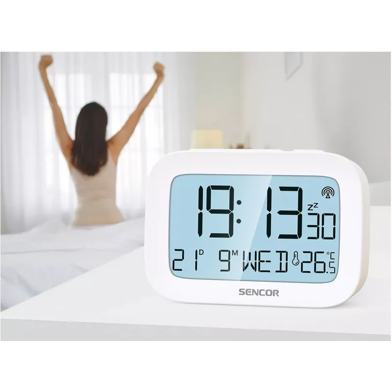 Skaitmeninis žadintuvas SENCOR SRC 2200 su LED ekranu ir atsarginiu baterijos maitinimu