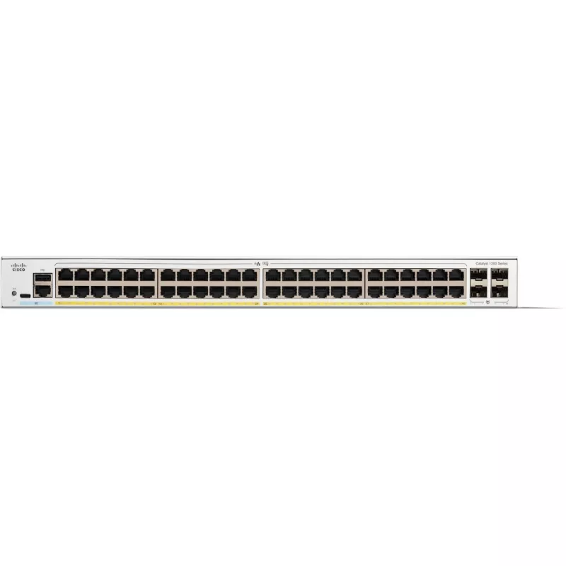 Valdomas komutatorius Cisco Catalyst 1200-48P-4G 48 prievadų GE PoE 4x1GE SFP