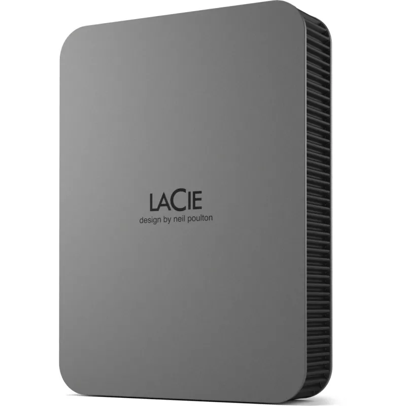 LaCie Mobile Drive Secure 5TB nešiojamas išorinis kietasis diskas 2,5 colio, Mac ir PC, kosminė pilka, duomenų atkūrimo paslauga (STLR5000400)
