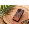 man and wood dėklas išmaniajam telefonui, skirtas iPhone 11 Pro Max — rudas langelis, juodas apvadas