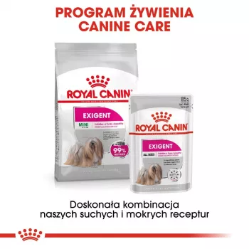 Šlapias šunų maistas Royal Canin Exigent Meat Universal 12×85 g — Paukštiena, suaugusiems šunims, išrankiems šunims