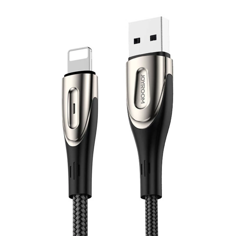 USB laidas Joyroom S-M411 Lightning 2.4A 3 m juodas — Lightning į USB įkrovimo/duomenų laidas