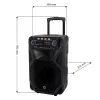 Nešiojamas karaokės garsiakalbis MANTA SPK5021PRO 20W, 12 colių žemų dažnių garsiakalbis, 80W RMS, Bluetooth, baterija iki 5 val., SD/USB, mikrofono ir gitaros įvestys