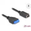 DeLOCK USB laidas kontaktinė jungtis vidiniam USB Type-E Key A 25 cm