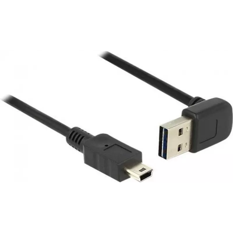 USB laidas DeLOCK 85184 USB 2.0 0,5 m USB A Mini-USB B juodas
