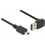 USB laidas DeLOCK 85184 USB 2.0 0,5 m USB A Mini-USB B juodas