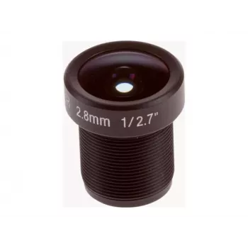 Axis M12 objektyvas 2,8 mm F1,2, skirtas patalpoms, juodas, 170° matymo kampas