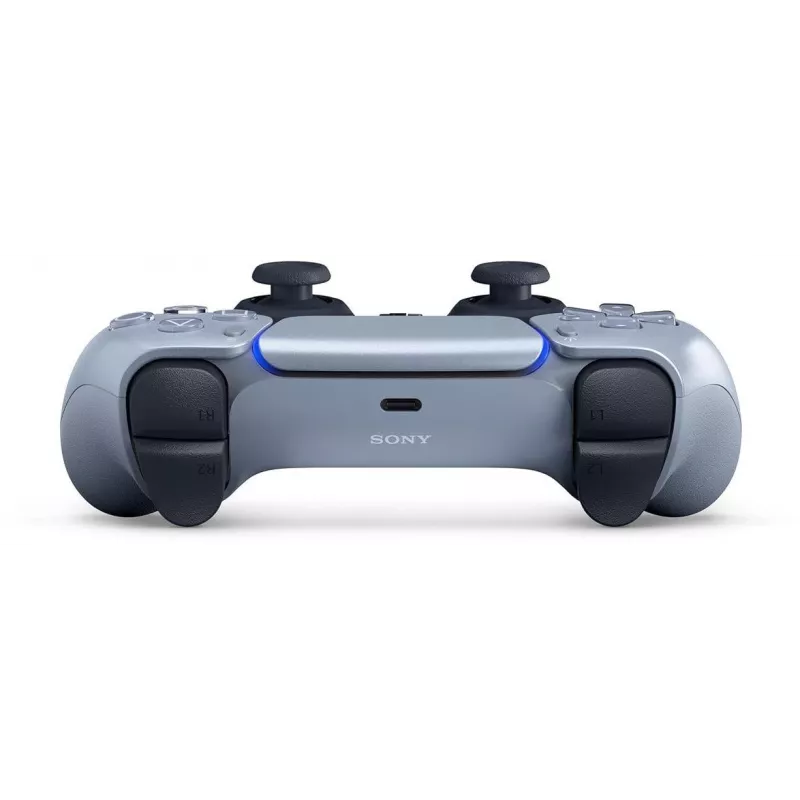 Belaidis žaidimų pultas Sony DualSense, skirtas PlayStation 5 — įmontuota ličio jonų baterija, giroskopas, haptinė vibracija, garsiakalbis, 3,5 mm lizdas, sidabrinis