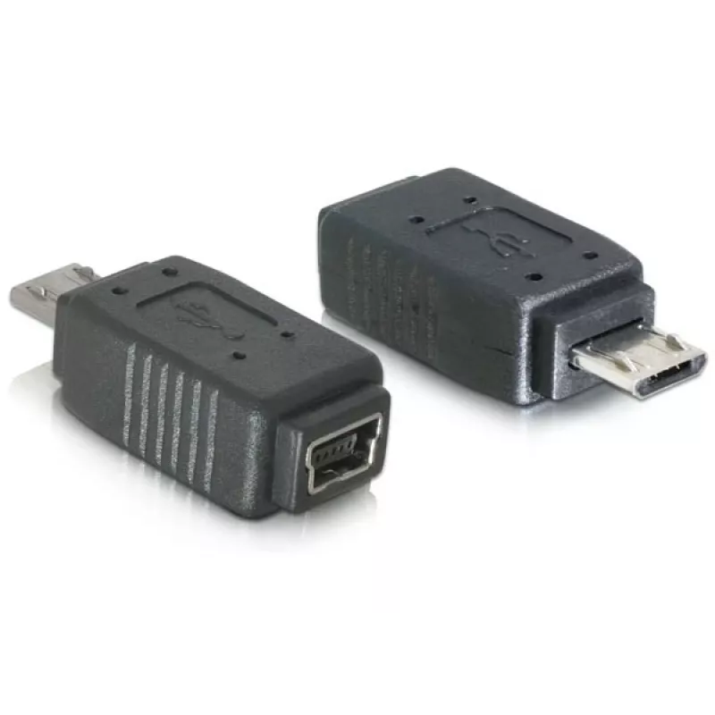 Adapter USB micro-B kištukas to mini USB 5-pin DeLOCK 65063