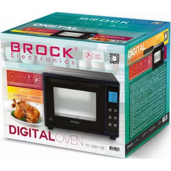 Mini krosnelė Brock Electronics TO 3301 DB ? kompaktiška stalviršinė elektrinė orkaitė