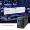 Qoltec Monolith nepertraukiamo maitinimo šaltinis (UPS) Dvigubos konversijos (Online) 0,45 kVA 240 W 2 AC lizdai