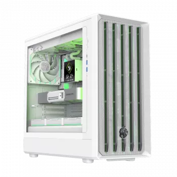 Gamemax korpusas | CLAW 460 WH | Baltas | Mid-Tower | Maitinimo blokas komplekte: Ne