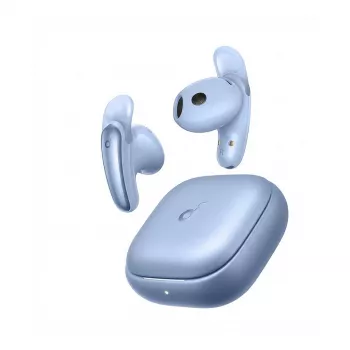 ANKER Soundcore Liberty Buds mėlynos Bluetooth pusiau į ausis įdedamos ausinės ANC gyvas vertimas skaidrumo režimas erdvinis garsas nešiojimo aptikimas (D1200G31)