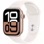 APPLE Watch Series 10 GPS 42mm rožinio aukso aliuminio korpusas su šviesiai rausvu sportiniu dirželiu - S/M