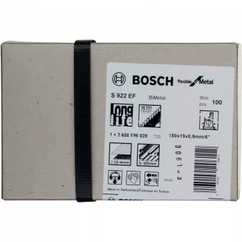 Bosch 2 608 656 028 siaurapjūklio/smilkinio/stūmoklinio pjūklo geležtė, bimetalinė, 100 vnt.
