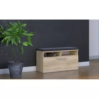 Uždara batų spintelė Top e Shop RIVA SZAFKA SONOMA — Ąžuolo apdaila, 850×460 mm, 16 mm medžio drožlių plokštė