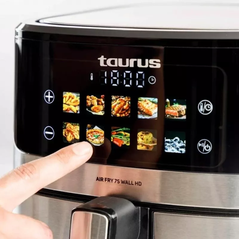 Oro gruzdintuvė Taurus Air Fry 7S 1600W 6,5L, nerūdijantis plienas, 8 programos, 80–200°C, jutiklinis valdymas