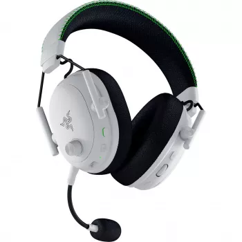 Ausinės Razer JuodaShark V3 Pro laidinės ir belaidės Bluetooth baltos