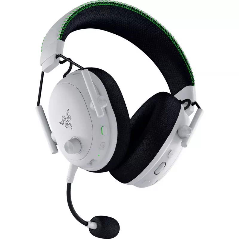 Ausinės Razer JuodaShark V3 Pro laidinės ir belaidės Bluetooth baltos
