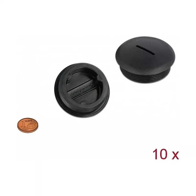 Vamzdžių dangtelis juodas nailoninis DeLOCK 60234