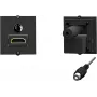 Lizdas HDMI + 3,5 mm Bachmann 917.189, 1 modulis, juodas