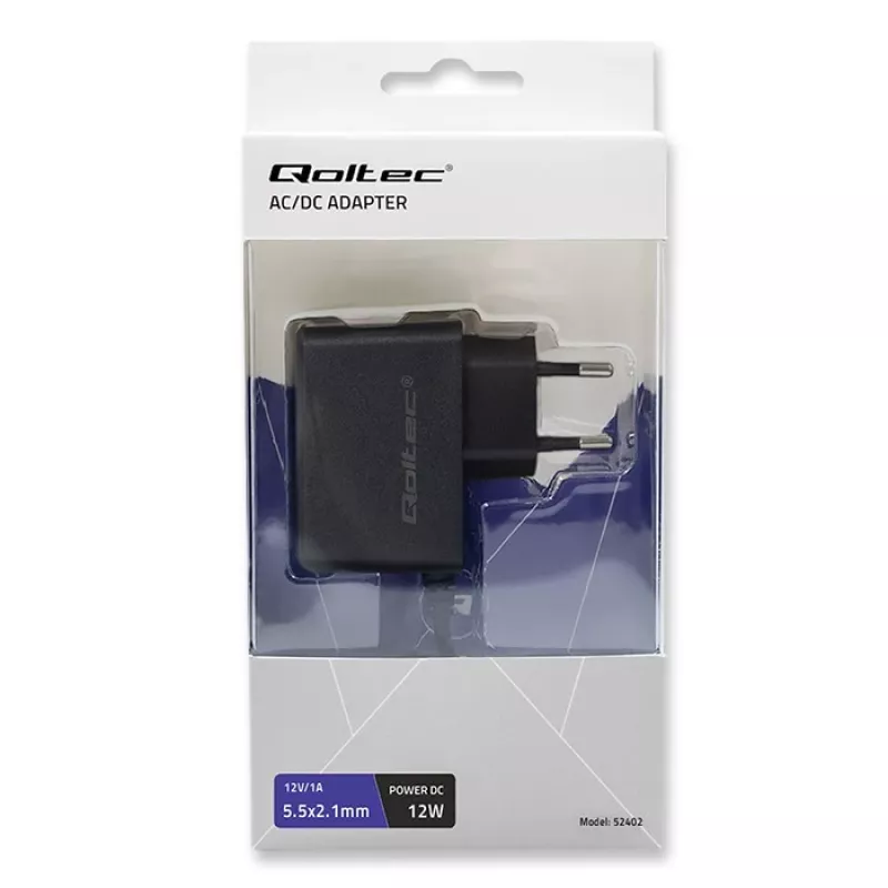 Maitinimo adapteris Qoltec 52402 12W vidinis juodas skirtas POS spausdintuvui
